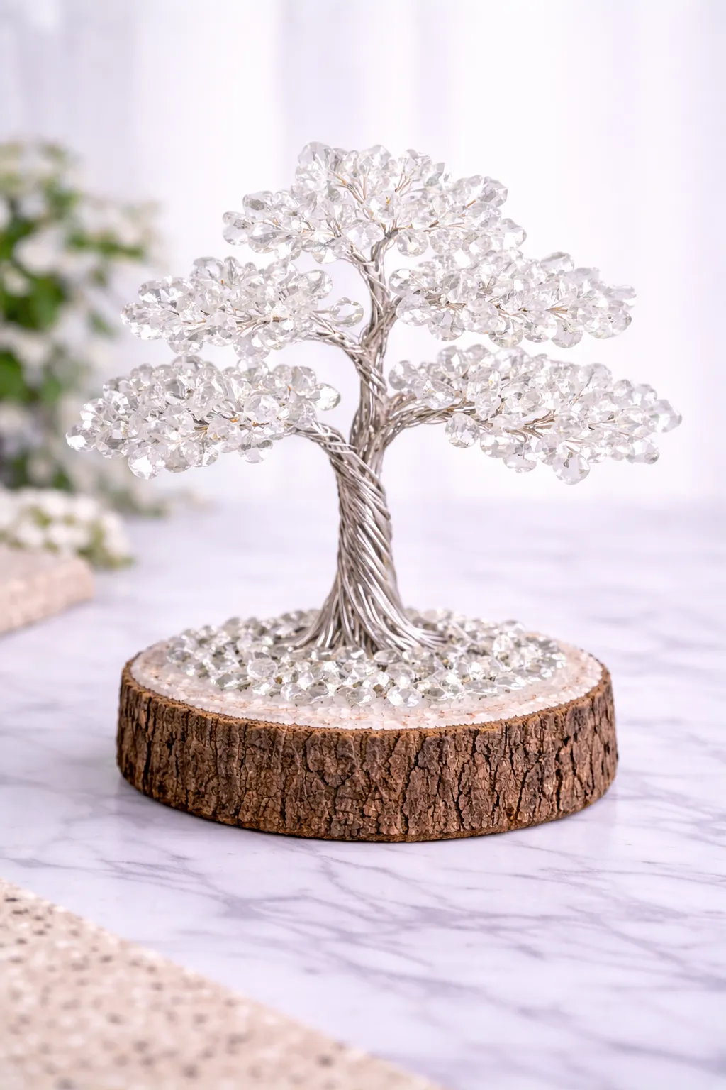 Clear quatz tree